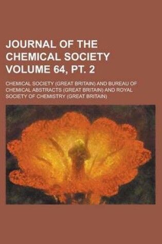 Cover of Journal of the Chemical Society Volume 64, PT. 2