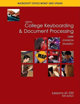 Book cover for Gregg College Keyboarding and Document Processing, Word 2007, Kit 2, Lessons 61-120