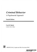 Book cover for Criminal Behavior