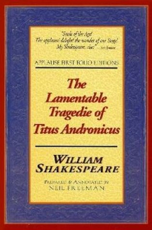 Cover of The Lamentable Tragedie of Titus Andronicus