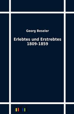 Book cover for Erlebtes Und Erstrebtes 1809-1859