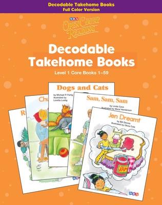 Book cover for Open Court Reading, Core Decodable Takehome Books (Books 1-59) 4-color  (1 workbook of 59 stories), Grade 1