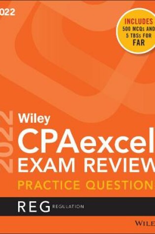 Cover of Wiley's CPA Jan 2022 Practice Questions