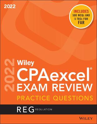 Cover of Wiley′s CPA Jan 2022 Practice Questions