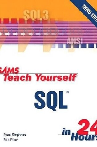 Cover of Sams Teach Yourself SQL in 24 Hours