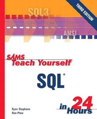 Book cover for Sams Teach Yourself SQL in 24 Hours