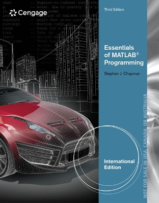 Book cover for Mindtap Engineering, 1 Term (6 Months) Printed Access Card for Chapman's Essentials of MATLAB Programming, 3rd