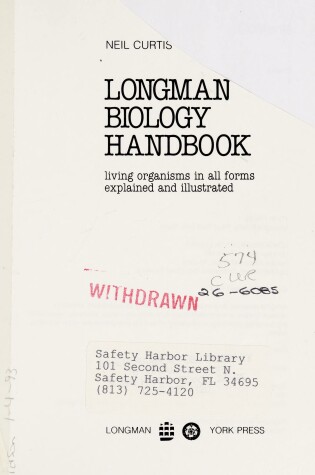 Cover of The Longman Biology Handbook