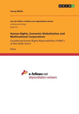 Book cover for Human Rights, Economic Globalization and Multinational Corporations