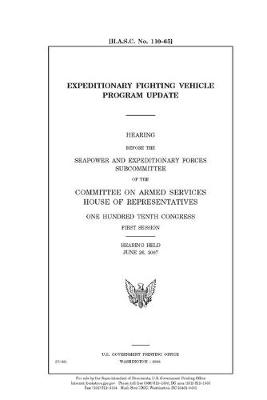 Book cover for Expeditionary Fighting Vehicle program update