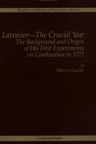 Cover of Lavoisier