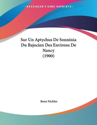 Book cover for Sur Un Aptychus De Sonninia Du Bajocien Des Environs De Nancy (1900)