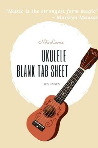 Cover of Ukulele Blank Tab Sheet