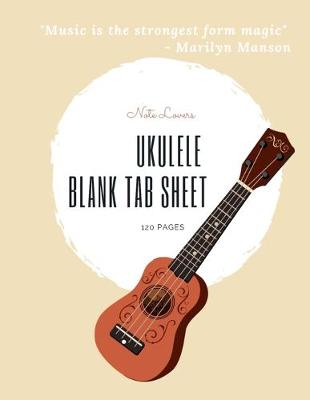 Book cover for Ukulele Blank Tab Sheet