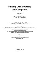 Book cover for Building Cost Modelling and Computers