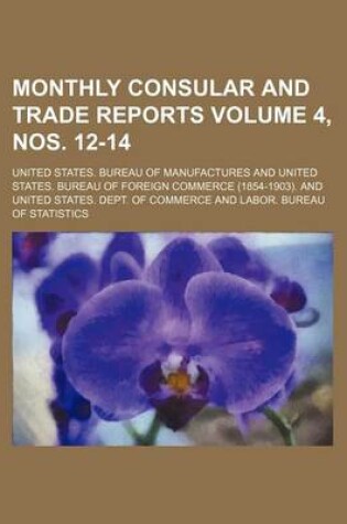 Cover of Monthly Consular and Trade Reports Volume 4, Nos. 12-14