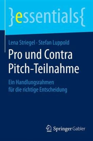 Cover of Pro und Contra Pitch-Teilnahme