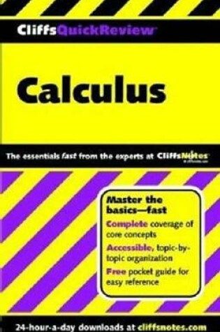 Cover of Cliffsquickreview Calculus