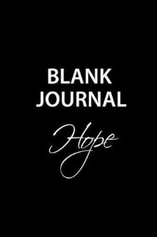 Cover of Blank Journal Hope