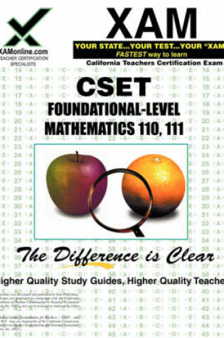 Cover of CSET Foundational-Level Mathematics 110, 111