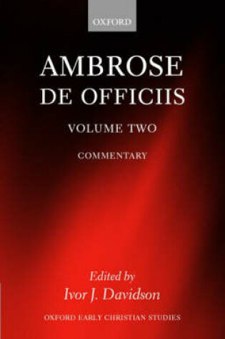 Cover of Ambrose: De Officiis