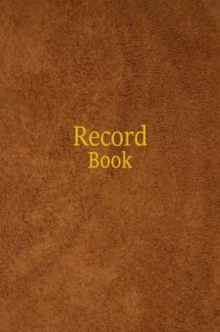 Cover of Record Book