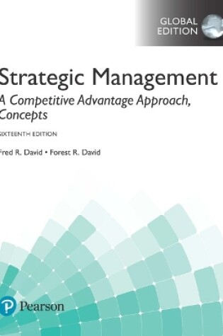 Cover of Strategic Management: A Competitive Advantage Approach, Concepts, Global Edition