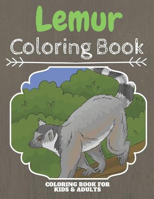Book cover for Lemur Coloring Book