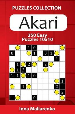 Book cover for Akari - 250 Easy Puzzles 10x10