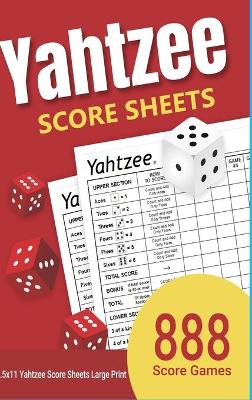 Book cover for Yahtzee Score Sheets