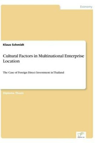 Cover of Cultural Factors in Multinational Enterprise Location