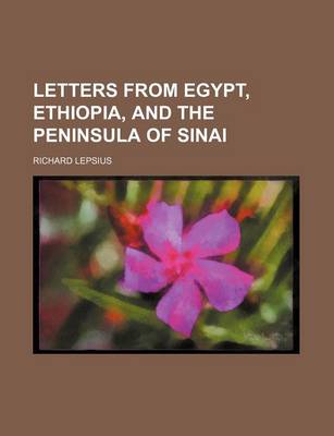 Book cover for Letters from Egypt, Ethiopia, and the Peninsula of Sinai