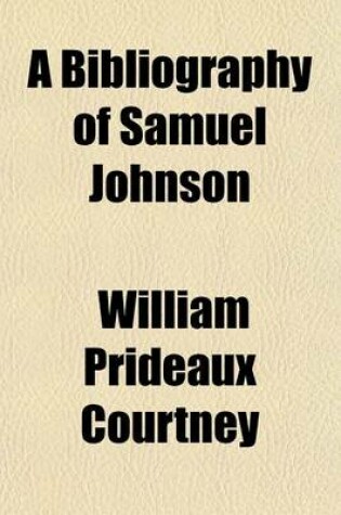 Cover of A Bibliography of Samuel Johnson