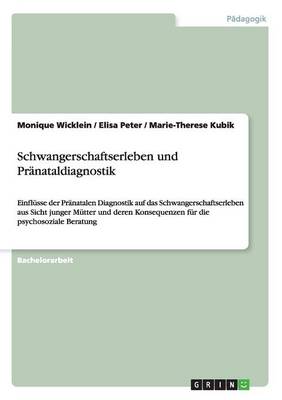 Cover of Schwangerschaftserleben und Pranataldiagnostik