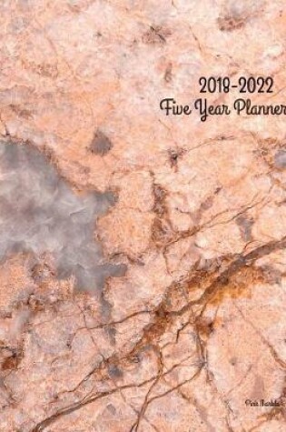 Cover of 2018 - 2022 Pink Marble Five Year Planner