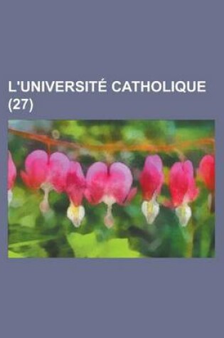 Cover of L'Universite Catholique (27)