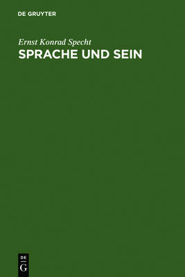 Book cover for Sprache und Sein