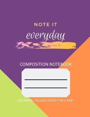 Book cover for Composition Notebook - College Ruled - 110 pages