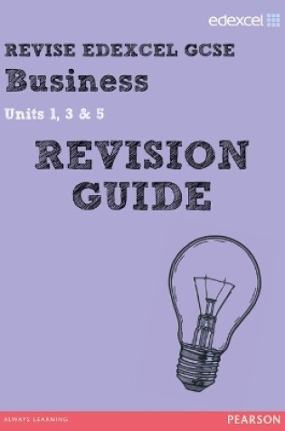 Cover of REVISE Edexcel GCSE Business Revision Guide