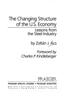 Book cover for Changing Structure of the American Economy