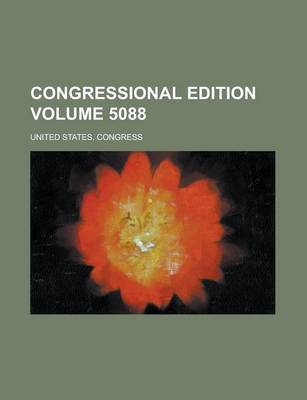 Book cover for Congressional Edition Volume 5088