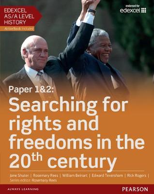 Book cover for Edexcel AS/A Level History, Paper 1&2: Searching for rights and freedoms in the 20th century Student Book + ActiveBook