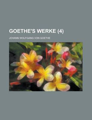 Book cover for Goethe's Werke (4)