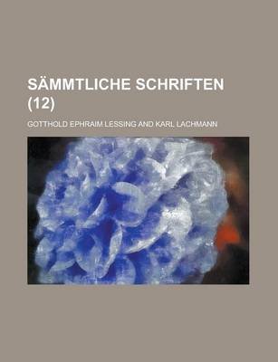 Book cover for Sammtliche Schriften (12 )