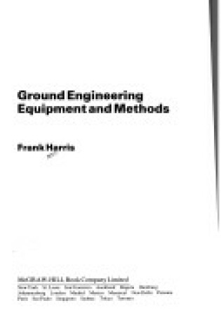 Cover of Ground Engineering Equipment and Methods