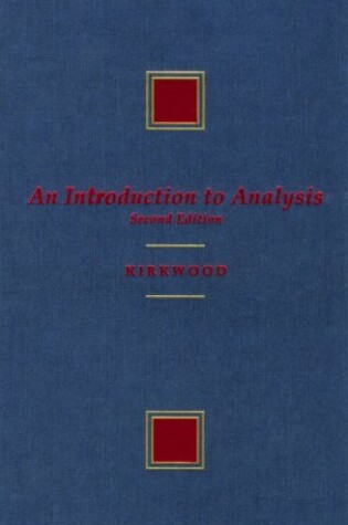 Cover of An Introduction to Analysis