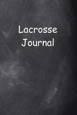 Book cover for Lacrosse Journal Chalkboard Design