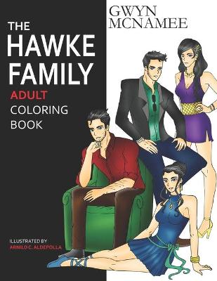 Book cover for The Hawke Family Adult Coloring Book