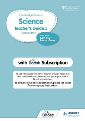 Book cover for Cambridge Primary Science Teacher's Guide Stage 5 with Boost Subscription