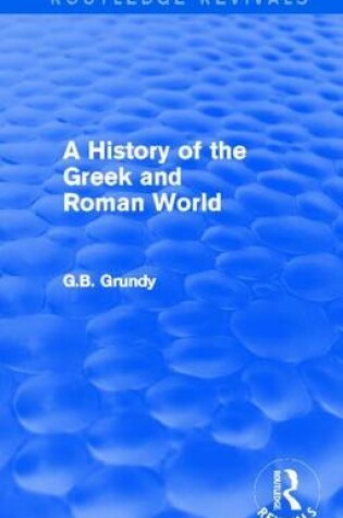 Cover of A History of the Greek and Roman World